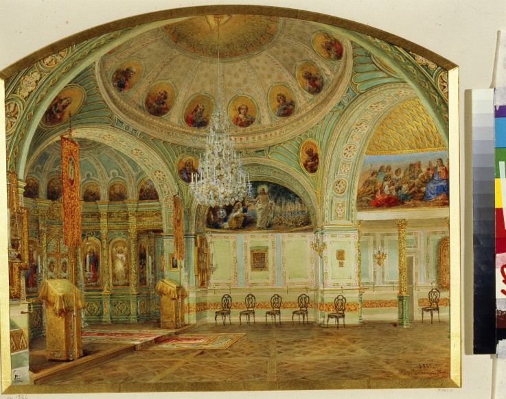 Interior of the House Church in the Yusupov Palace in St. Petersburg van Wassili Sadownikow