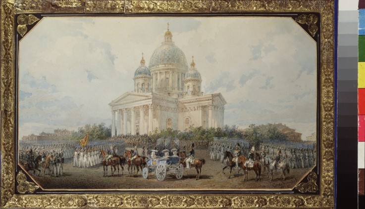 Review at the Saint Isaac's Cathedral in Saint Petersburg van Wassili Sadownikow