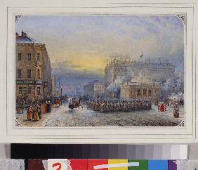 St. Petersburg. The Anichkov Palace. Easter Day, April 11, 1848