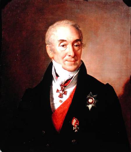 Portrait of S. Kushnikov van Wassili Tropinin
