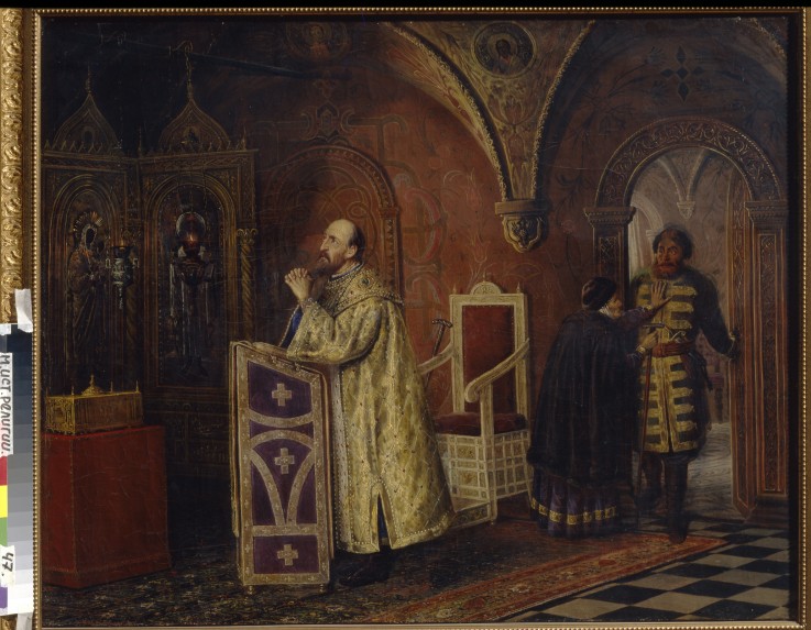 Tsar Ivan IV the Terrible praying van Wassili Wladimirowitsch Pukirew