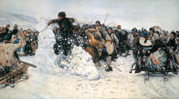 Einnahme der Schneestadt van Wassilij Iwanowitsch Surikow