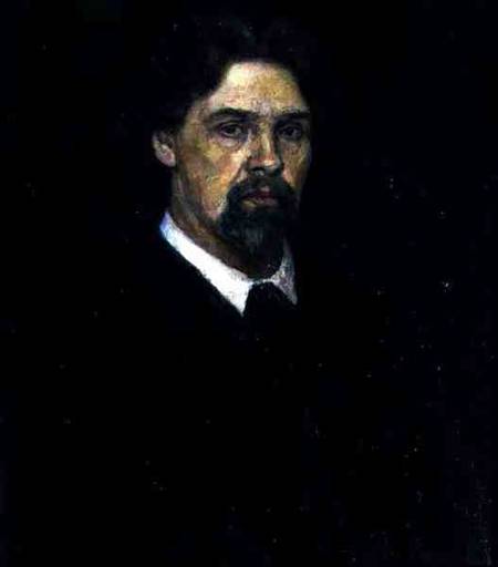 Self Portrait van Wassilij Iwanowitsch Surikow
