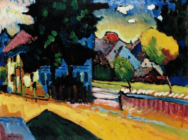 Murnau - Landscape with/1908 van Wassily Kandinsky