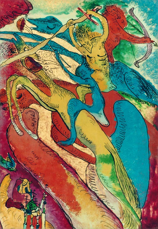 Apokalyptische Reiter I. van Wassily Kandinsky