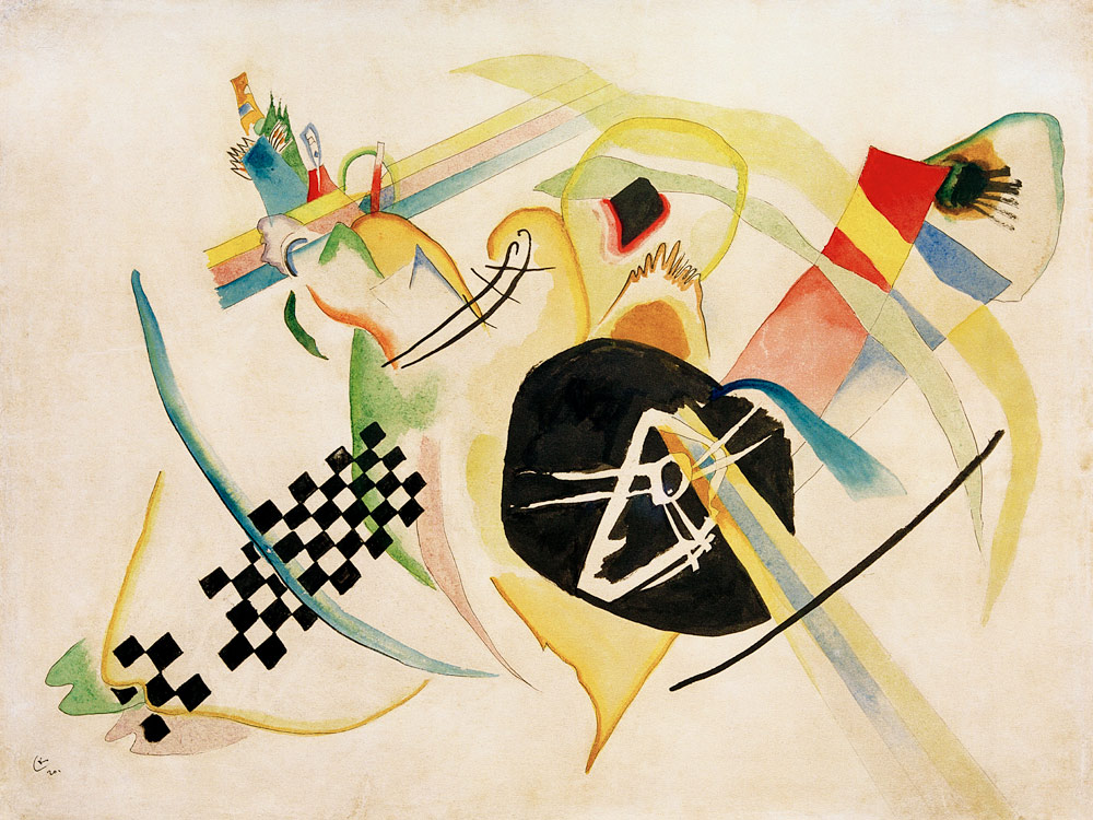 Sketch on White van Wassily Kandinsky