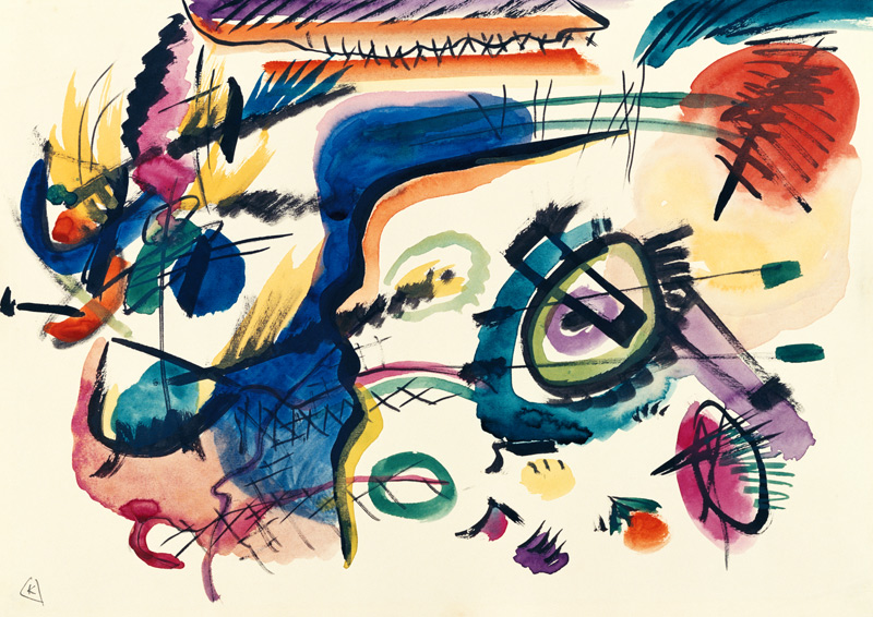 Entwurf zu Komposition VII (auch: Zu Komposition 7) van Wassily Kandinsky