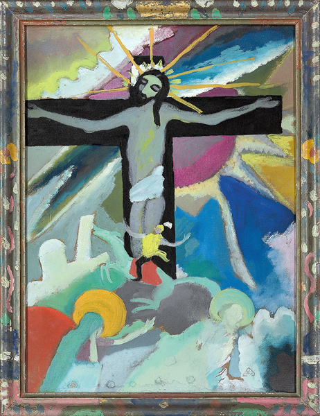Gekreuzigter Christus van Wassily Kandinsky