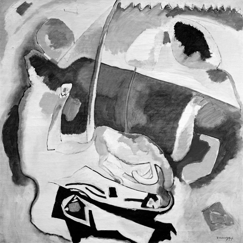 Improvisation 21 (with Yellow Horse) van Wassily Kandinsky