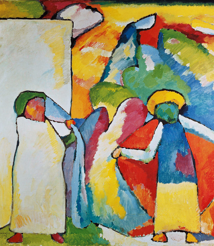 Improvisation 6 (Afrikanisches) van Wassily Kandinsky