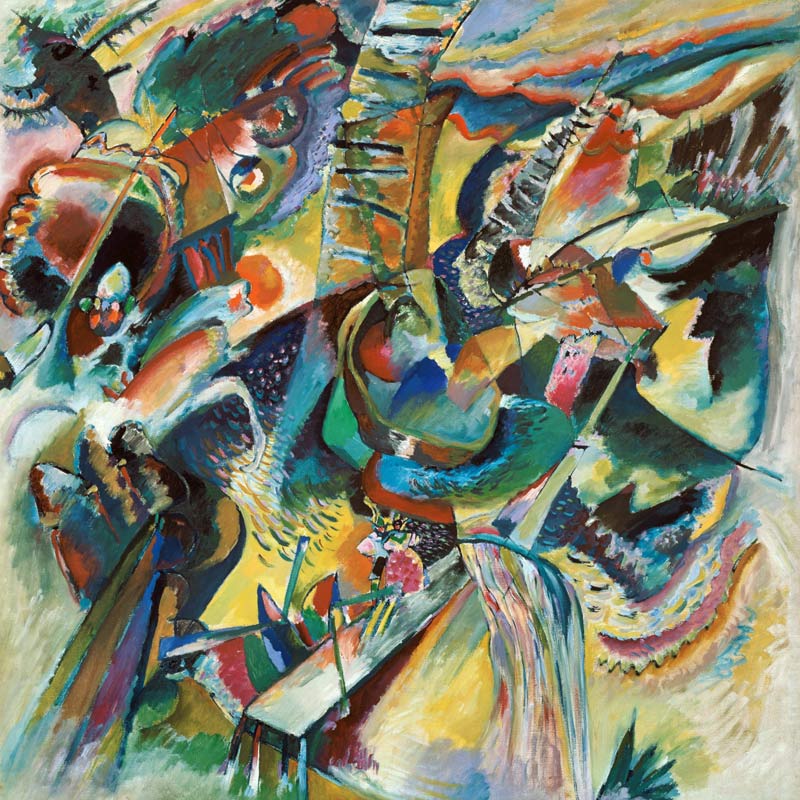 Improvisation Klamm van Wassily Kandinsky