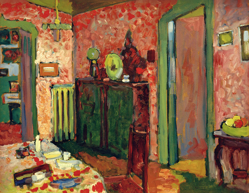 Interior (My Dining Room) van Wassily Kandinsky