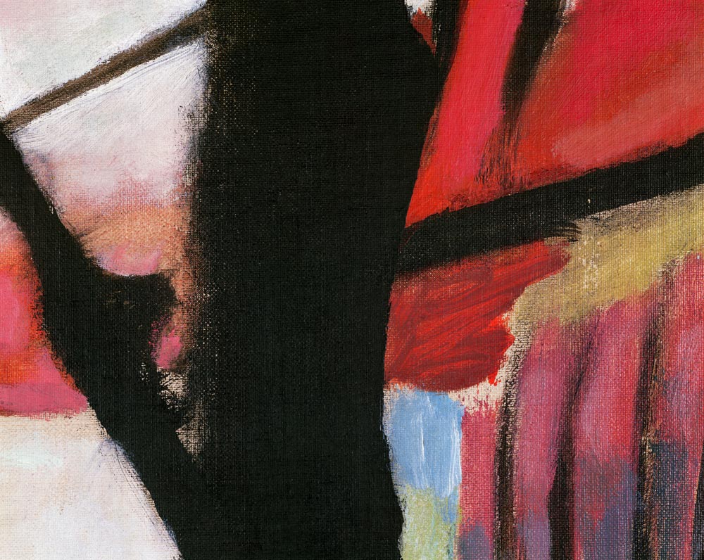 Landscape with black arch van Wassily Kandinsky