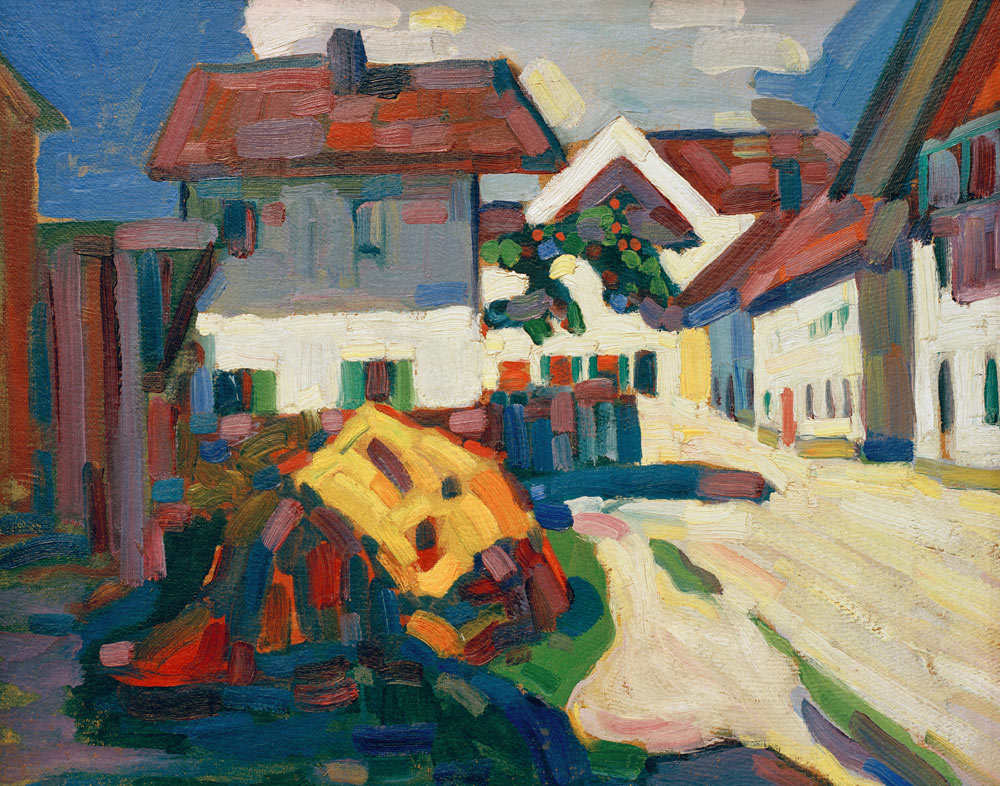 Murnau - Houses van Wassily Kandinsky
