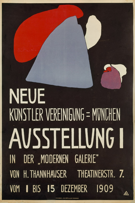 Plakat Neue Künstlervereinigung München van Wassily Kandinsky