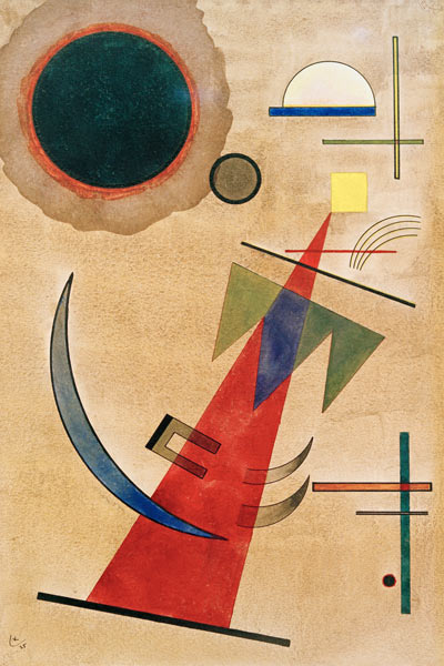 Pointed Red Shape van Wassily Kandinsky