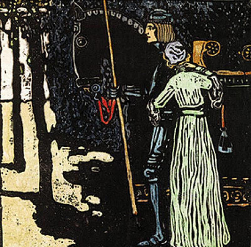 Abschied, große Fassung (Zweiter Zustand) van Wassily Kandinsky