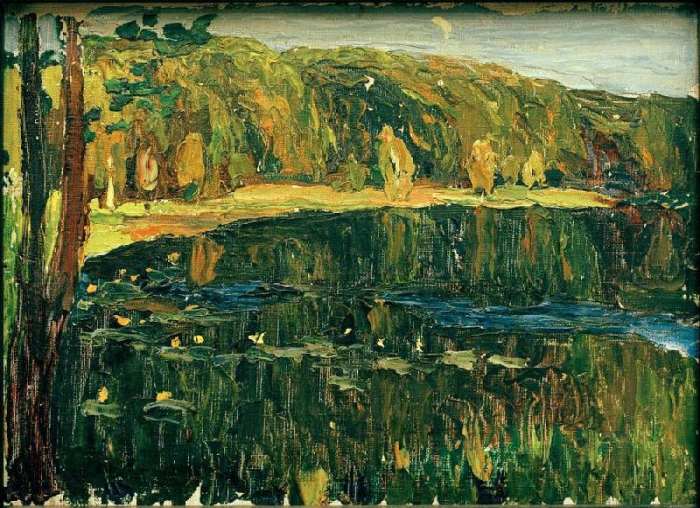 Achtyrka - Dark Lake van Wassily Kandinsky