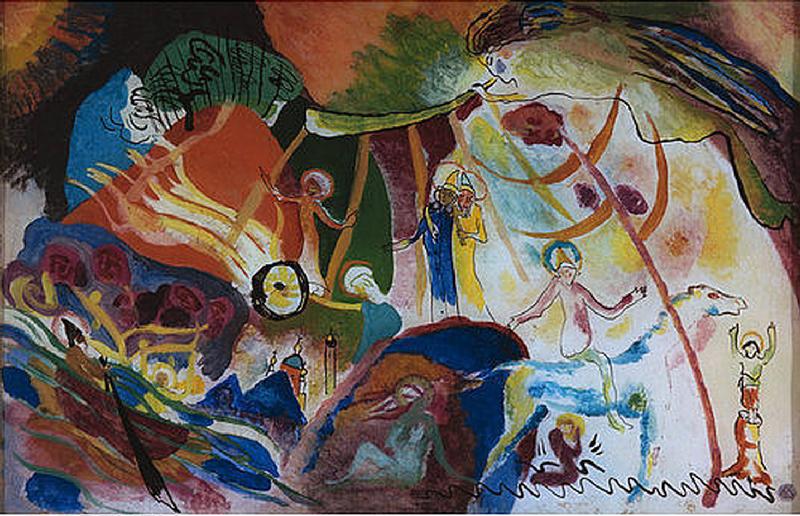 Allerheiligen II van Wassily Kandinsky
