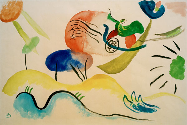 Watercolour No. 2 - Wassily Kandinsky van Wassily Kandinsky