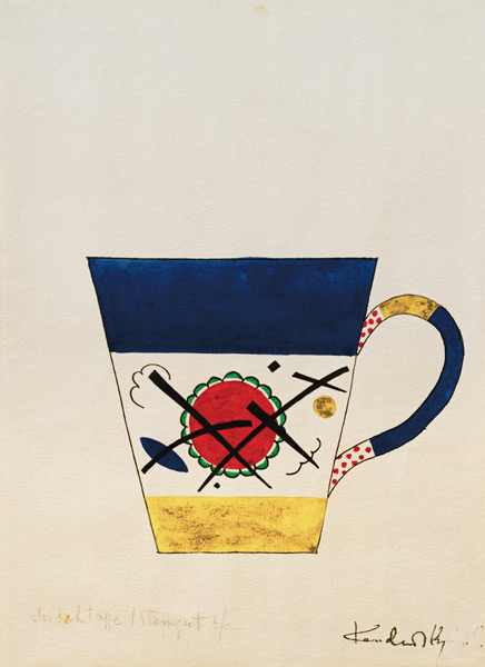 Sketch for a milk cup van Wassily Kandinsky