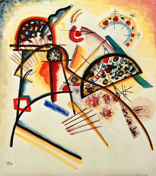 Composition (red, yellow..) van Wassily Kandinsky