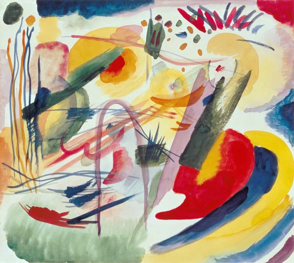 Komposition ohne Titel van Wassily Kandinsky