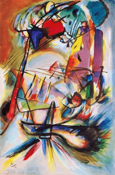 Compositie Zwecklos - Wassily Kandinsky van Wassily Kandinsky