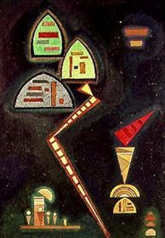 Komposition Grün van Wassily Kandinsky