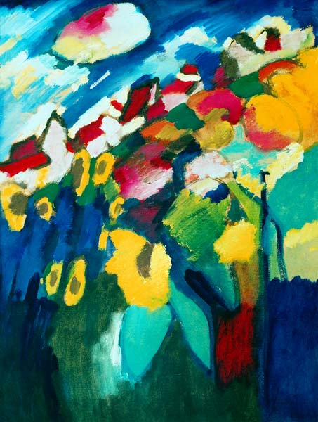 Murnau - The Garden II/ 1910 van Wassily Kandinsky