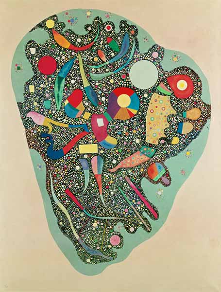 Geordnete Anhäufung (Entassement réglée oder Ensemble multicolore) van Wassily Kandinsky