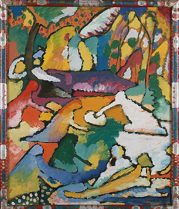Skizze zu Komposition II. (Fragment) van Wassily Kandinsky