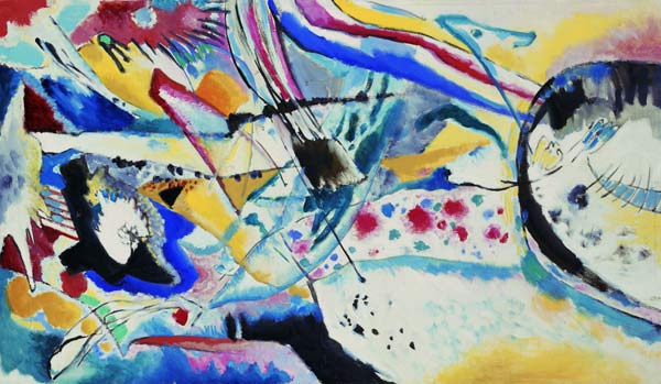 Große Studie zum Wandbild Sommer für Edwin R. Campbell van Wassily Kandinsky