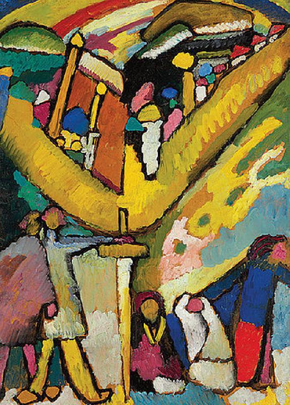 Studie für Improvisation 8 van Wassily Kandinsky