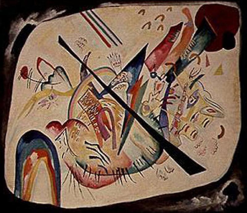 Weisses Oval van Wassily Kandinsky
