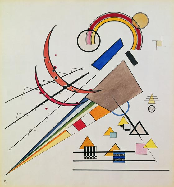 With the Triangle  van Wassily Kandinsky