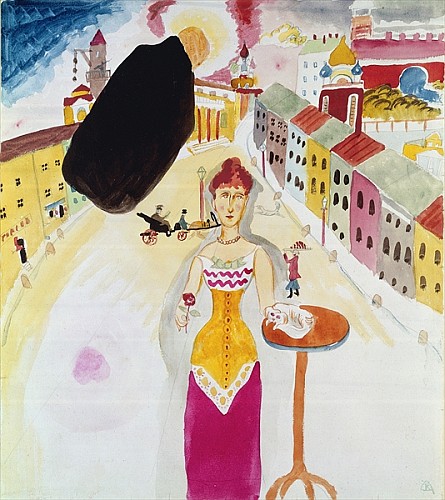 Woman in Moscow van Wassily Kandinsky