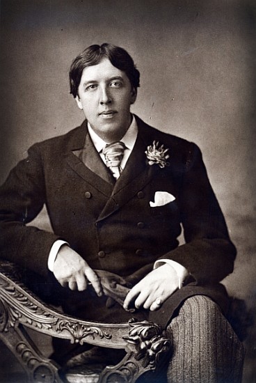 Oscar Wilde, 1889 (carbon print photo) van W. D. Downey