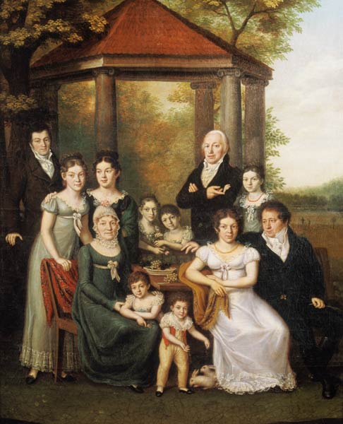 Die Familie Barxel in Konstanz. van Wendelin Mosbrugger