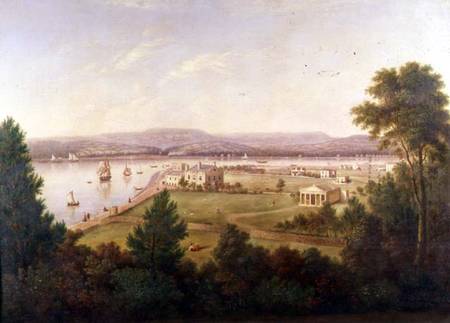 View of Exmouth from the Beacon Walls van W.H. Hallett