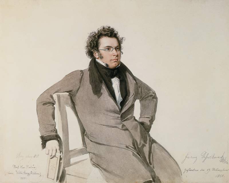 Franz Schubert (1797-1828) van Wilhelm August Rieder
