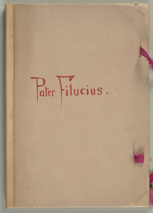 Bilderhandschrift zu "Pater Filucius" van Wilhelm Busch