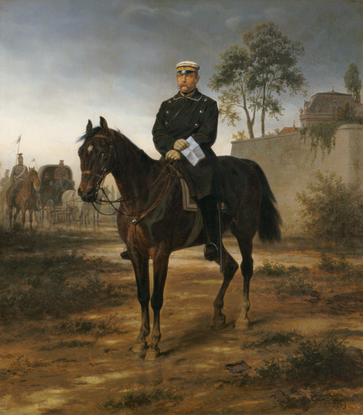 Bismarck before Paris van Wilhelm Camphausen