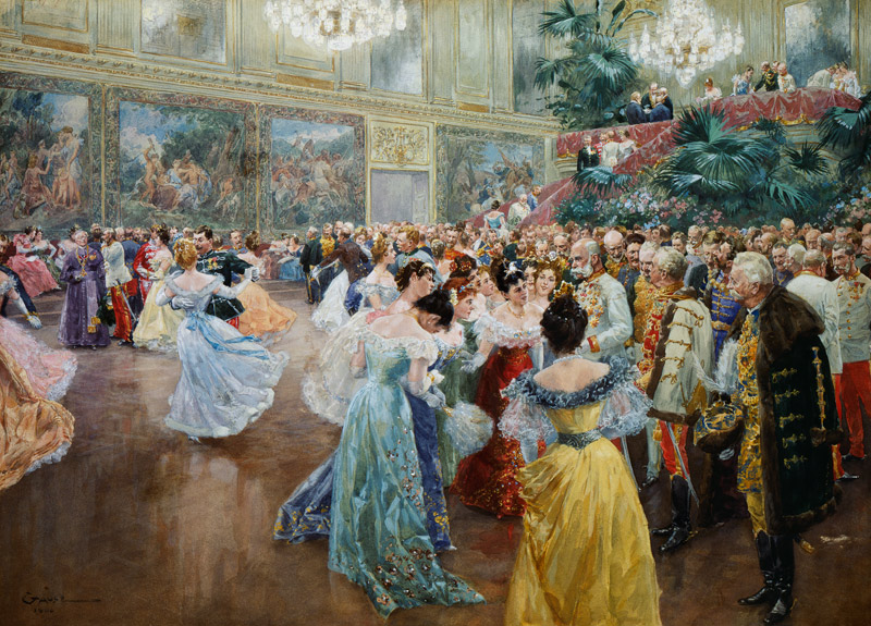 Hofball in Wien, van Wilhelm Gause