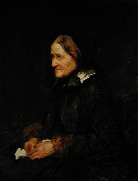 Helene Leibl, the Aunt of the Artist van Wilhelm Maria Hubertus Leibl