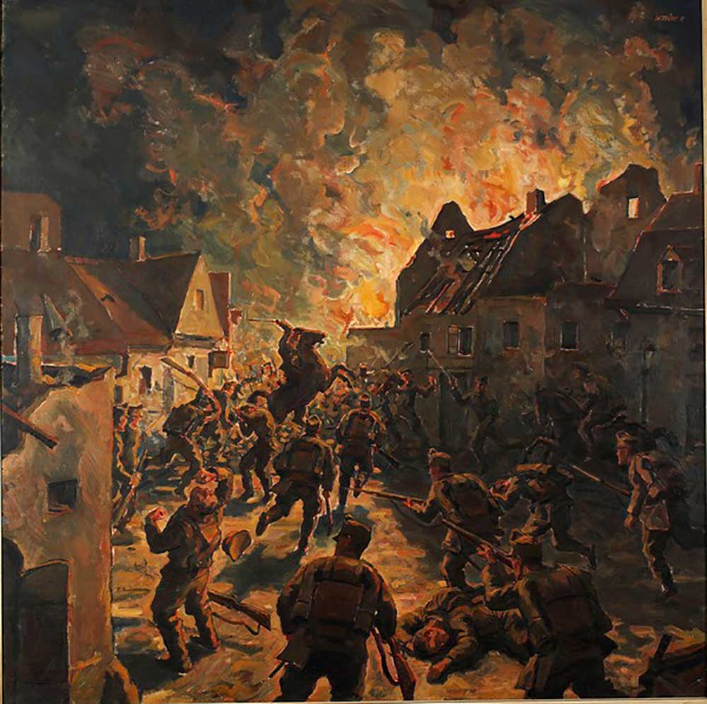 Street Fight at Przemyslany van Wilhelm Thoeny