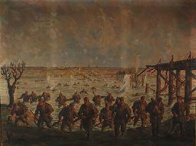 Regiment Crossing the River Prut