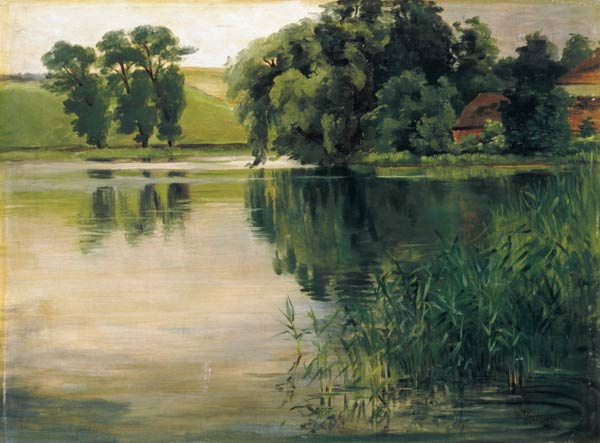 An einem kleinen See van Wilhelm Trübner