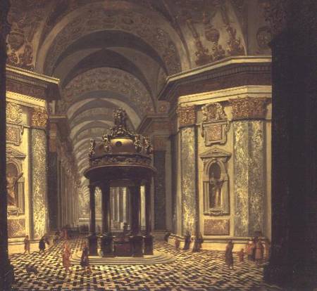 Interior of a Church van Wilhelm van Ehrenberg