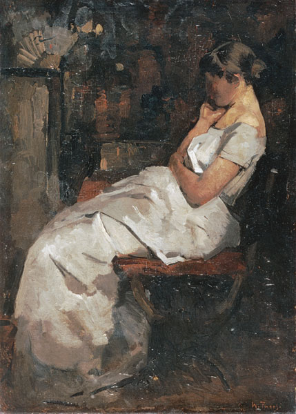 Girl in White van Willem de Zwart
